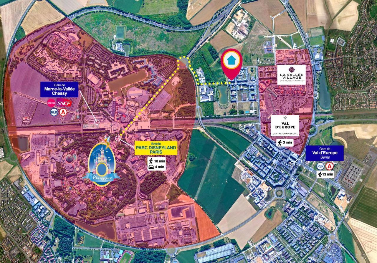 Disneyland-Paris, Studio 2 Pers, Wifi Serris Kültér fotó